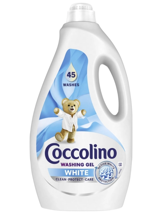 Coccolino White Delikatny Żel do Prania Białych Tkanin 1.8L (45 prań)