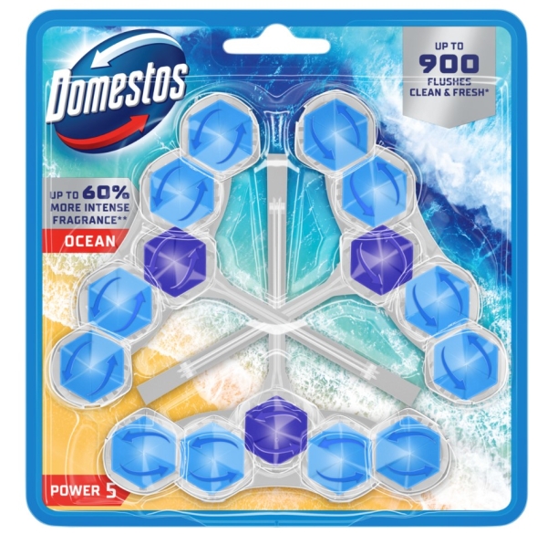 Domestos Kostka Toaletowa Power 5 Ocean 3x50 g