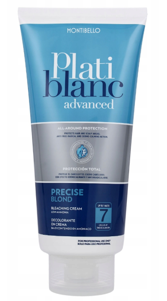 Montibello Platiblanc Advanced Precise Blond – Krem rozjaśniający do 7 tonów, 500 g