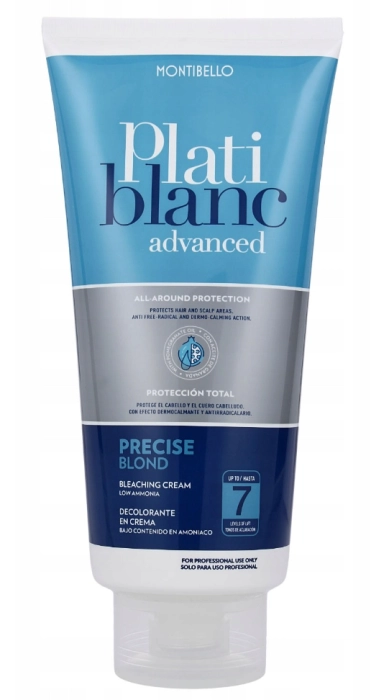 Montibello Platiblanc Advanced Precise Blond – Krem rozjaśniający do 7 tonów, 500 g